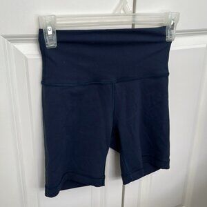 lululemon athletica Blue Athletic Shorts High-Waisted Stretchy